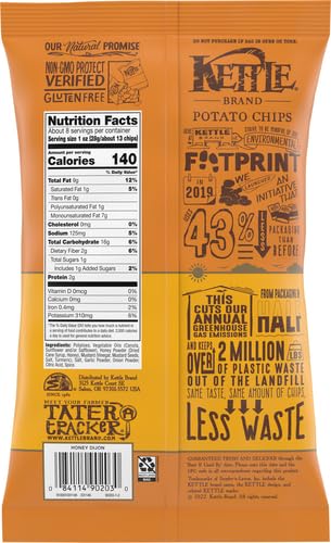 Image of Kettle Brand Potato Chips, Honey Dijon Kettle Chips, 7.5 Oz (Pack of 12)