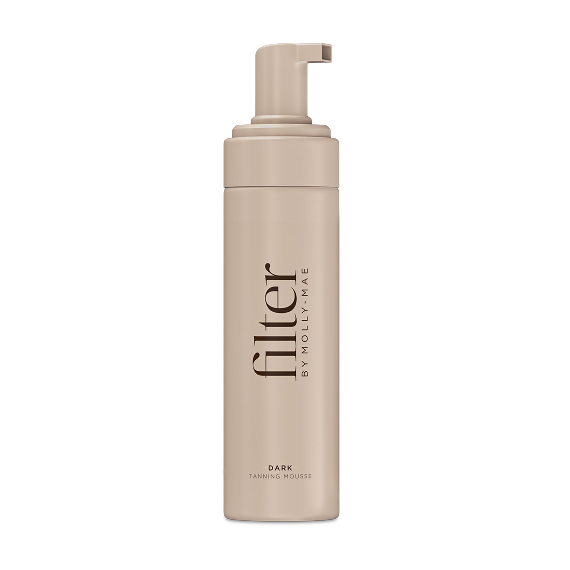 Filter by Molly-Mae Tanning Mousse | Dark Shade | Fast Drying Self Tan Mousse, for a Sunkissed, Golden Glow | Streak Free Fake Tan | Moisturising Foam | Fast Developing | 200ml