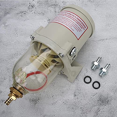 Filtro Separatore D'acqua Per Carburante 500FG, In Acciaio Inox, Con Guarnizioni A Vite, Per Auto E Motori - 5