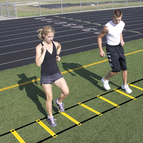 Agility Leiter, Agility Training Set, Speed Leiter, Balance -Trainingset, Fußball -Speed -Training, Fußballleiter, Agility Leiter Mit Taschen, Fußballausbildungsausrüstung Für Kinder Und Jugendlic