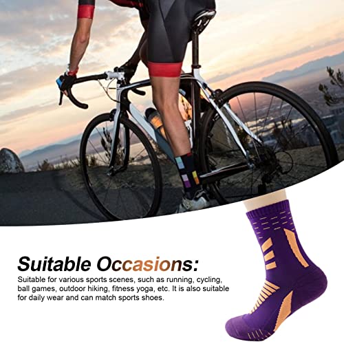 Basketbal Sokken Jeugd Jongens - Ademende wandelsokken voor buitenpaden voor heren,Lichtgewicht vochtafvoerende zweetregulerende sokken Caizhe - Afbeelding 4