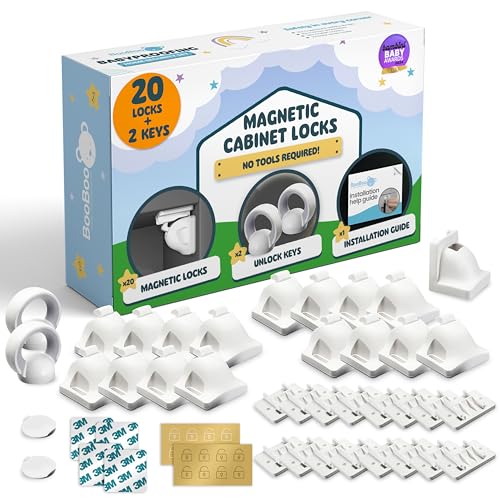 Cerraduras para muebles con adhesivo 3M y llave magnética Booboo