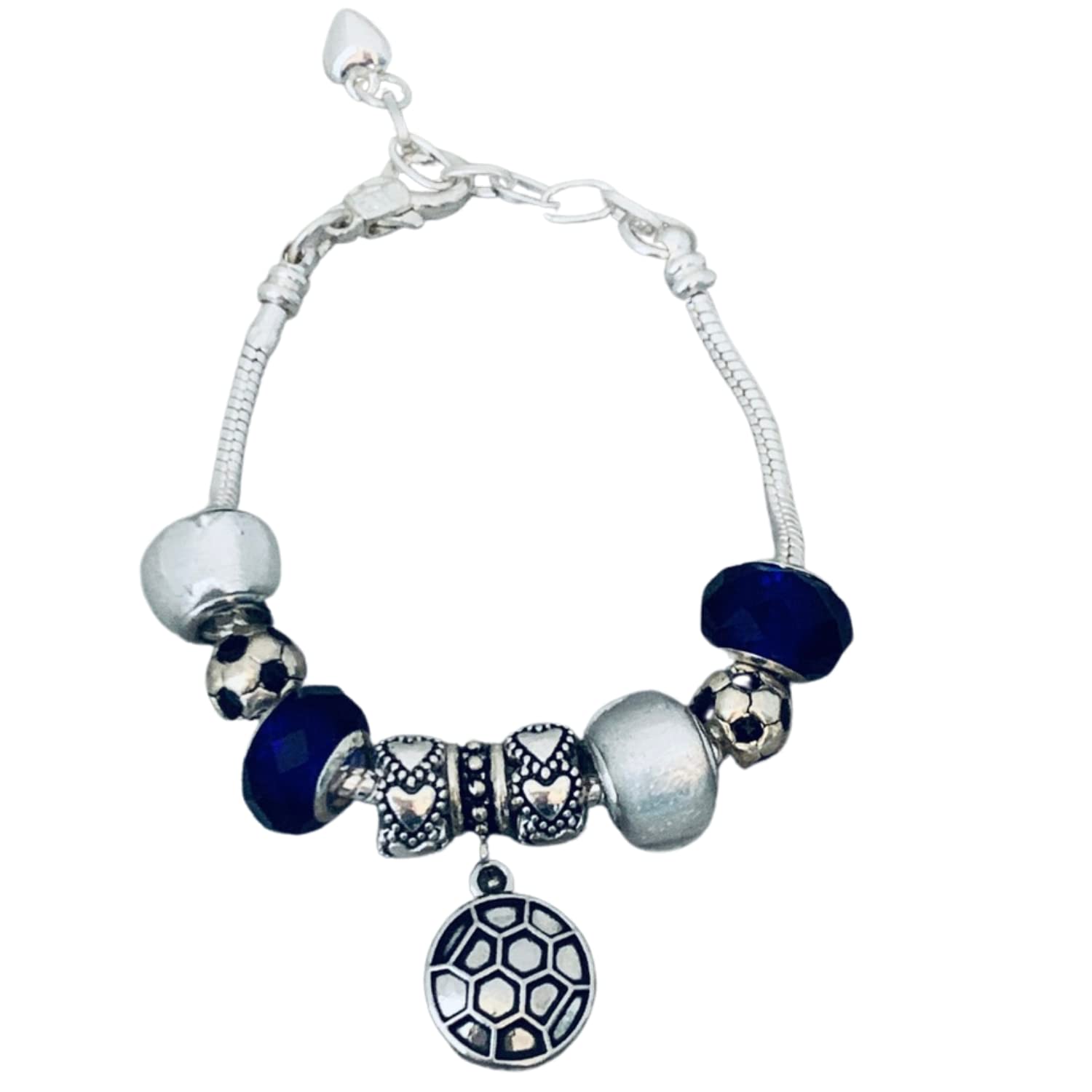 Infinity Collection Soccer Gifts- Soccer Bracelet, Soccer Jewelry, Adjustable Soccer Charm Bracelet- Soccer Gifts