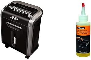 Fellowes Powershred 79Ci 16-Sheet Crosscut Paper Shredder with Performance Shredder Oil
