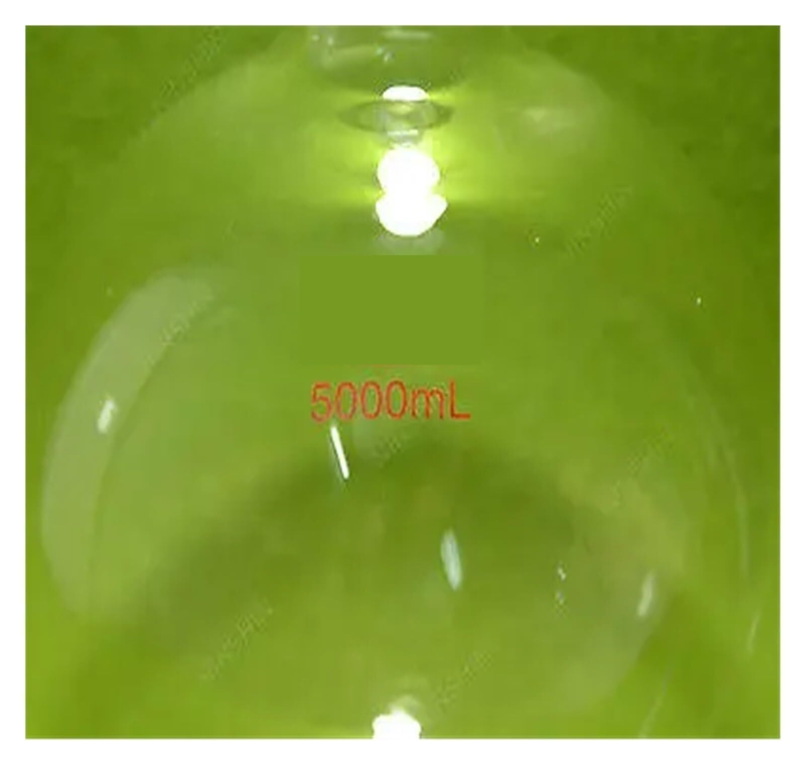 Matraz Erlenmeyer Graduado de Borosilicato, Matraz de Fondo Plano de 5000 ml, Cuello único, Junta 24/29, Pared Muy Gruesa, matraz de Laboratorio