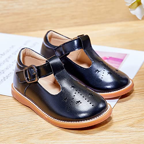 Image of Kiderence Toddler Girl Mary Jane School Uniform Dress Shoes Oxford Flats