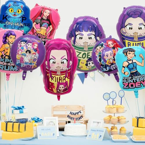 9 Decoracion Cumpleaños,Globos Cumpleaños,Decoraciones de Fiesta de Cumpleaños,Accesorios de Fiesta, Pancarta,Toppers de Pastel