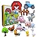 Felt DIY Sewing Kit for Kids Ages 6-12 - Create 12 Adorable Farm Animal Plush Toys (Pig, Sheep, Cow, Chicken) - Fun and Educational Craft Activity with Pre-Cut Felt Pieces and Easy Instructions