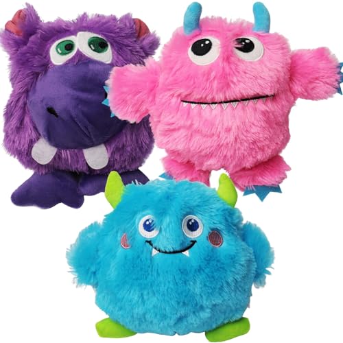 Set de 3 Juguetes Mordibles Sonoros de Peluche para Perro Mediano