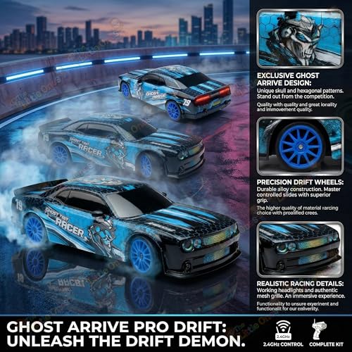 Image of TheLittleOnes 4x4 Rc Drifting Car - Rc Drift Cars High Speed Remote Control Drift Car 2.4GHz Remote Control Drift Stunt Off Road Cars 360 Rotation Toys For Kids & Adults Boys & Girls [Rush Drift Pro]