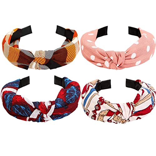HOMEPIC Hair Accessories Korean Style Solid Fabric Knot Plastic Hairband Headband for Girls and Woman 2 517duM2Cs3L. SL500
