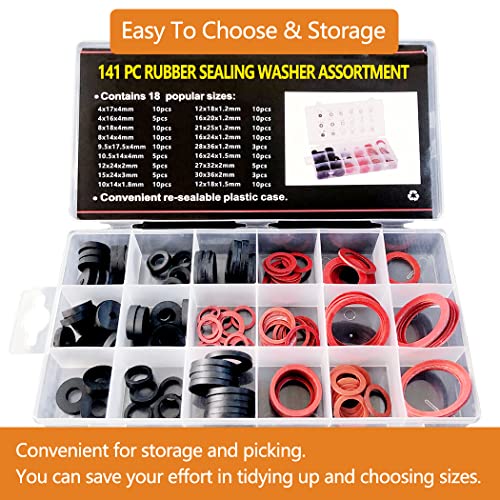 141 Pezzi Kit Assortito per Rondelle del