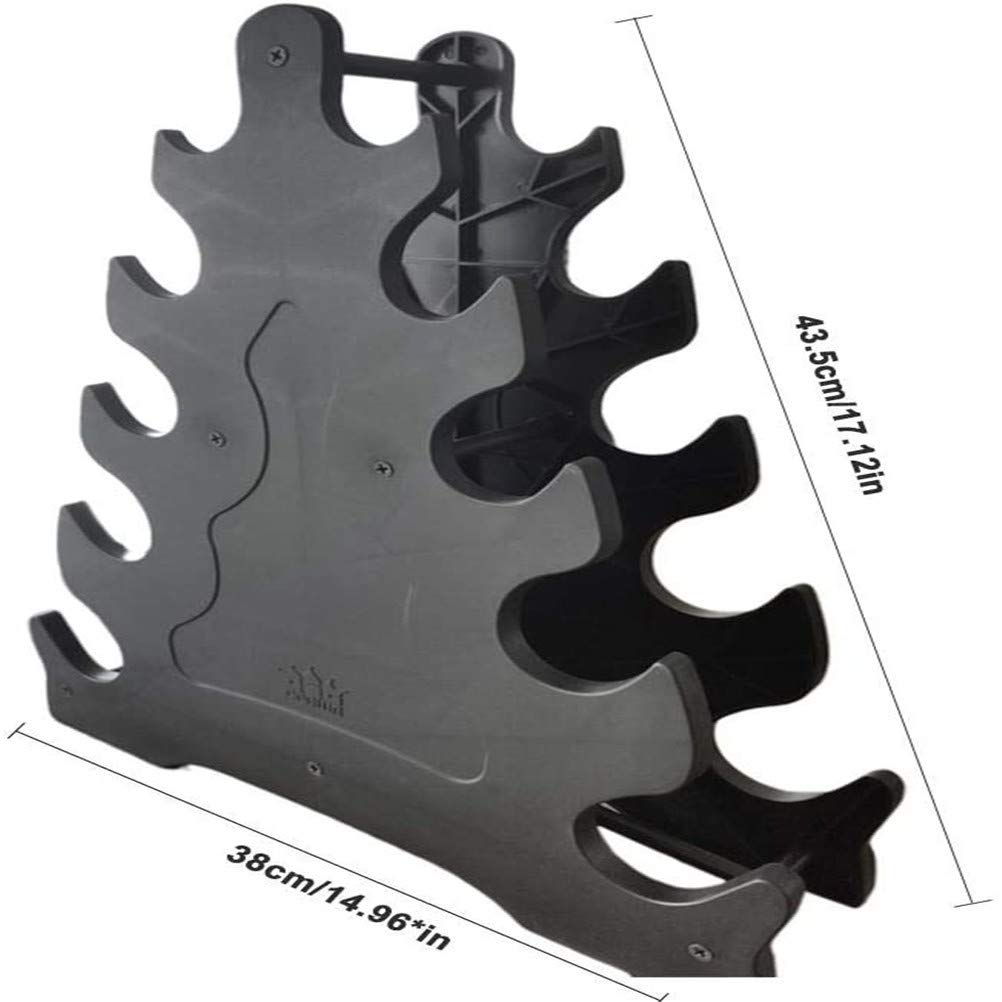 Support de poids compact pour haltères à 3 niveaux, organisateur de rangement en plastique pour 6 haltères (0,5 à 3 kg), idéal pour la salle de sport à domicile avec un assemblage Support de poids compact pour haltères à 3 niveaux, organisateur de rangement en plastique pour 6 haltères (0,5 à 3 kg), idéal pour la salle de sport à domicile avec un assemblage