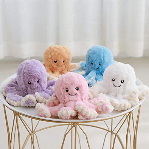 DENTRUN Octopus Stuffed Animals, Octopus Plush Doll Play Toys for Kids Girls Boys Adults Birthday Xmas Gift Pre   sent 7/16/24/32 Inches, 5 Colors (7 inches, Blue)