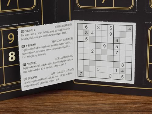 Le calendrier de l'Avent pour les amateurs de Sudoku – 24 puzzles de Noël pour adultes et personnes âgées, puzzles faciles, moyens et durs, comprend des variantes telles que Sudoku classique, Sudoku X – vue 5