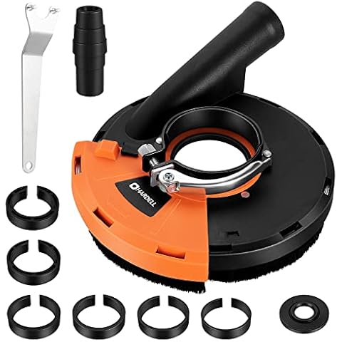 7 Inch Dust Shroud,HARDELL Expert Surface Grinding Dust Shroud for Angle Grinder, Universal Surface Grinding Shroud (180MM) Cover