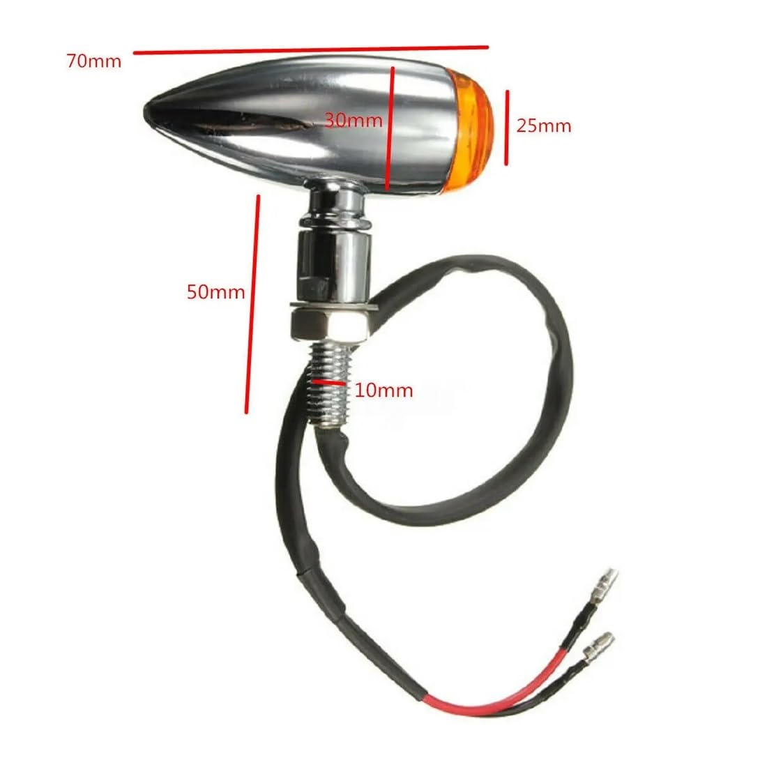 Moto Borde Trasero Freno Marcha Luz 2 Luces Indicadoras De Señal Giro para Motocicleta, LED Universales, Luz Intermitente Trasera, Freno