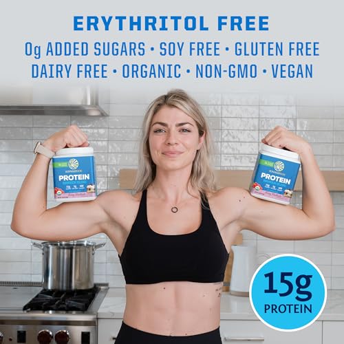 Image of Sunwarrior - Warrior Blend, Plant Based, Raw Vegan Protein Powder with Peas & Hemp, Berry, 13.2 Ounce (Pack of 1)