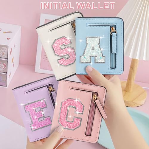 Image of Birthday Gifts for Teen Girl Kids Wallet Girl Wallets Small Initial Rfid Wallet Teen Girls Gift Preppy Stuff for Girls Pink S