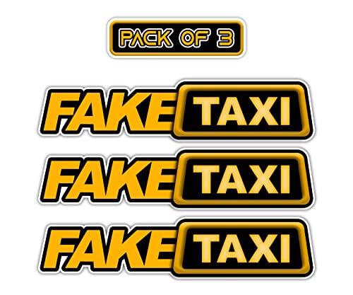 VALIANT COLLECTIONS | Fake Taxi Stickers - Drift Race Vinyl Sticker - Fake Taxi Decal Removable...