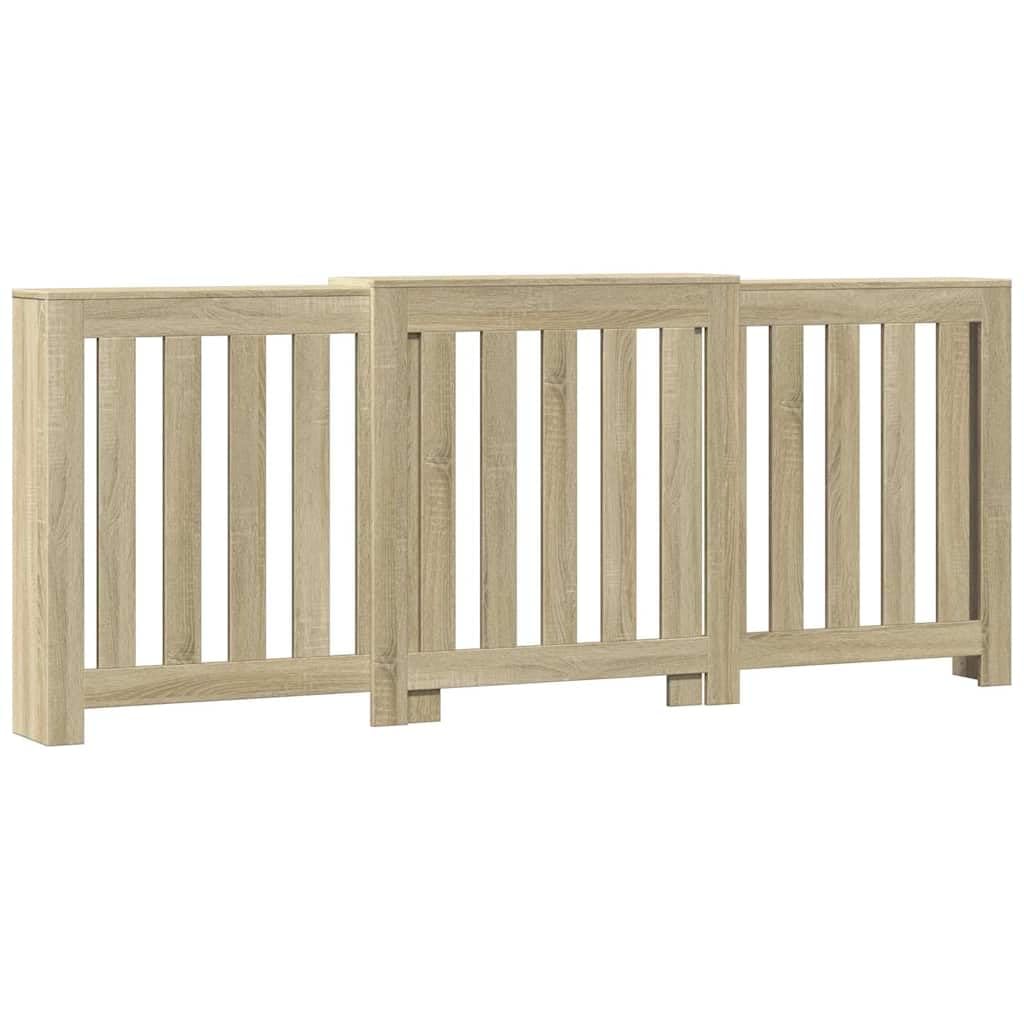 Vidaxl Radiator Cover Heater Cover Radiator Shelf Sonoma Oak Engineered Wood 8721102950216