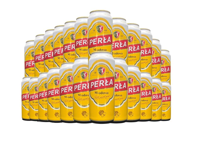 Perla Miodowa Honey polish Beer 500ml cans | beer case (Pack of 24)