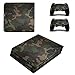 FENGLING Cover Pelle Decalcomania Design Mimetico per Adesivi Console PS4 + Skin Protettiva Controller 2Pcs per Accessori di Gioco Ps4 PRO