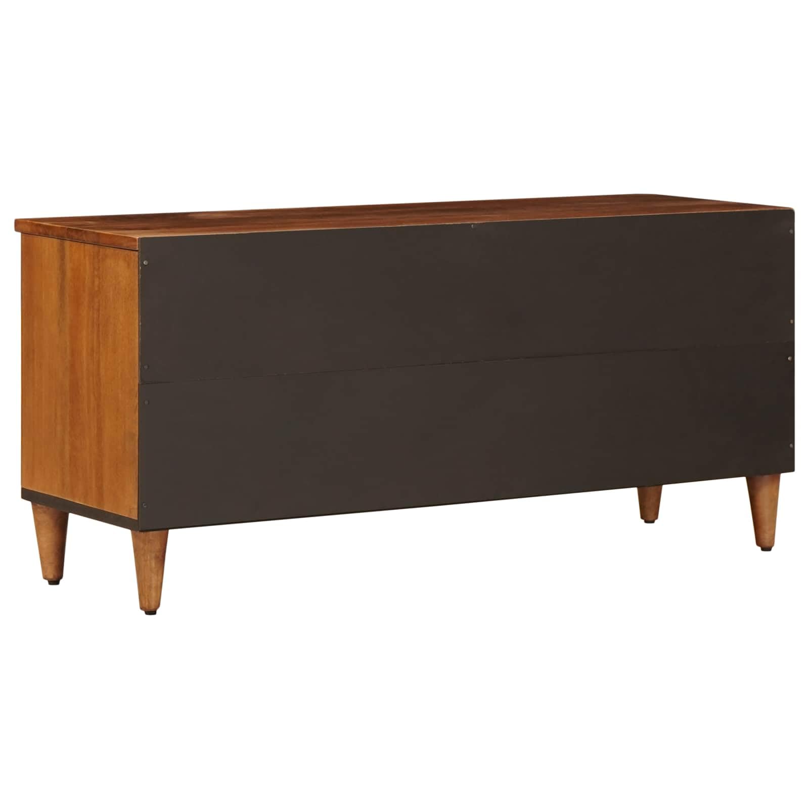 Mueble TV de madera de mango con cajones 100 x 33 x 46 cm