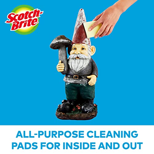 Scotch-Brite Dobie Pads, Dobie Sponge For All Purpose Cleaning Of Kitchen, Bathroom, And Household, Non Scratch Dobie Cleaning Pads Safe For Non-Stick Cookware, 24 Dobie Pads #TOP3