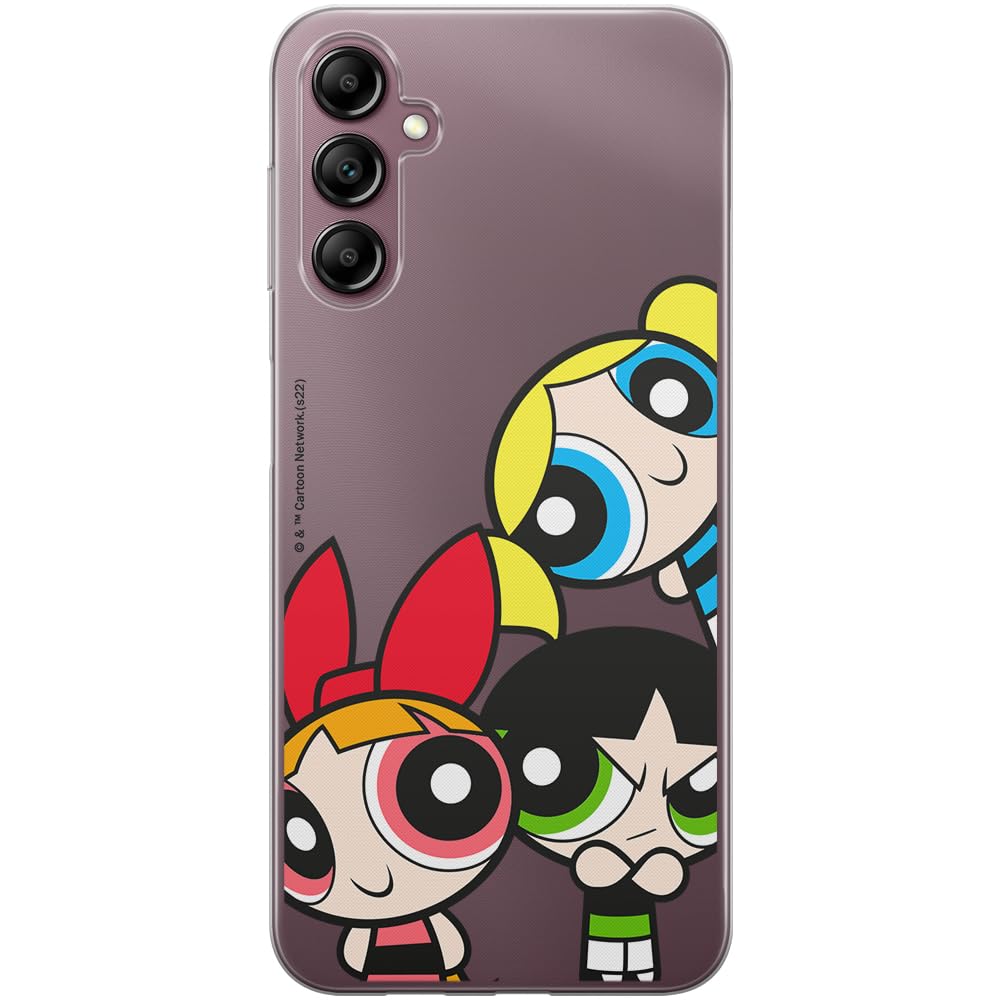 ERT GROUP mobile phone case for Samsung A14 4G/5G original and officially Licensed The Powerpuff Girls pattern 015 optimally adapted to the shape of the mobile phone, partially transparent