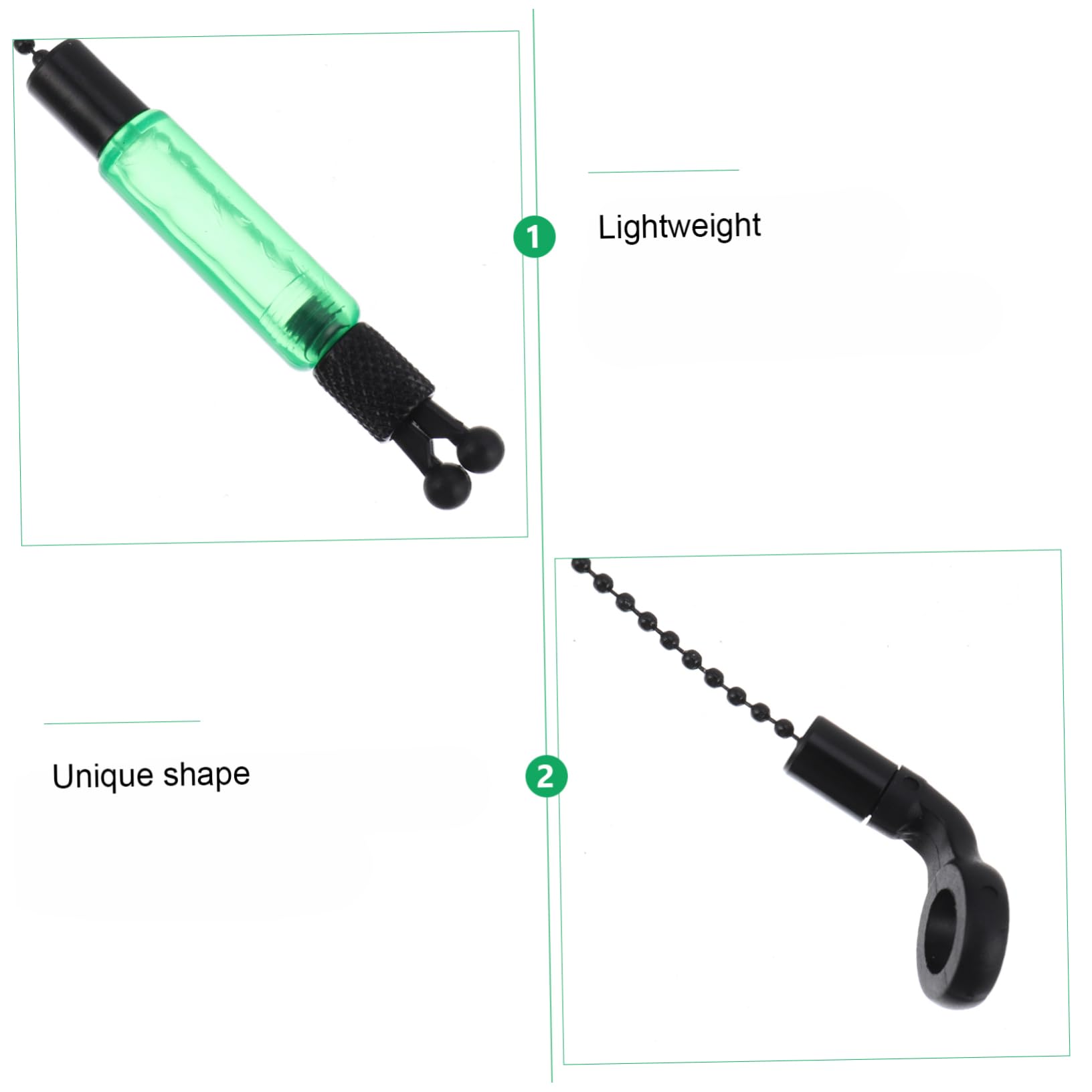 Gogogmee 3pcs Fishing Alarm Components Carp Fishing Bite Alarm Iron Indicator Night Light Stick Practical Kit