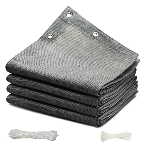 Protección visual contra miradas ajenas en el balcón con malla gris 8