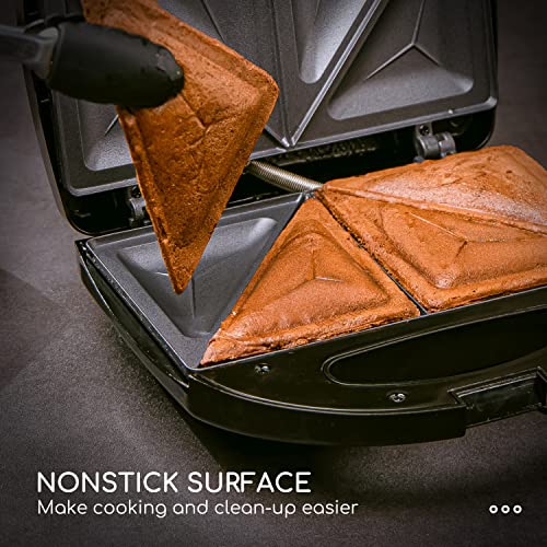 Aigostar 2In1 Sandwich Maker Panini Press Grill With Nonstick Plates, Double-Sided Heating Electric Sandwich Press Grill, Breakfast Sandwich Toaster Grilled Cheese Maker Snacks With Easy Cut Edges #TOP2