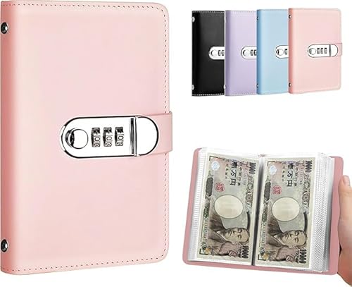 お札 貯金箱 貯金手帳 お金仕分け 100万円貯まる 本型 貯蓄チャレンジブック 計画 記録 コンパクト 隠し金庫 災害グッズ 100枚収納可能 貯蓄目標達成に成功 (ピンク)