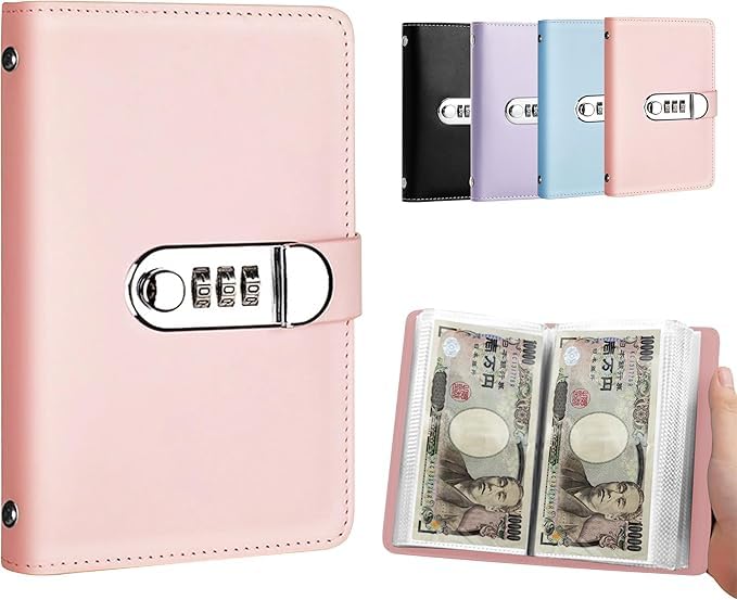 Amazon.co.jp: 貯金箱 お金仕分け 封筒貯金 ファイル バインダー お札