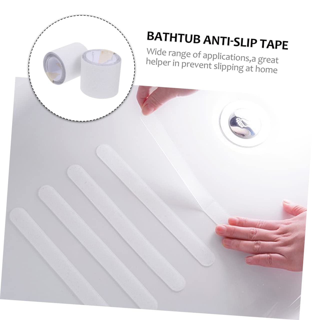 PRETYZOOM Rubber Traction Tapes Stair Tread Edge Protectors Non-Skid Carpet Stair Treads Tape Stair Treads for Indoor