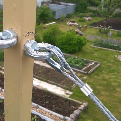 cobee Seilklemmen 2mm, 100 Stücke Aluminiumhülsen Quetschhülsen 2mm Pressklemmen Doppelhülsen Klemmhülsen Würgeklemmen Seilklemme Aluminium Crimpschlaufe für 2mm Drahtseil und Kabel(2mm)