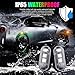 Wireless LED Lights for Car, Wireless Rock Lights with 8 Colors 10 Modes,Led Strobe Warning Light, Motorcycles, Boats, Camping, Bikes, Drones，Design in USA(6pcs Black)