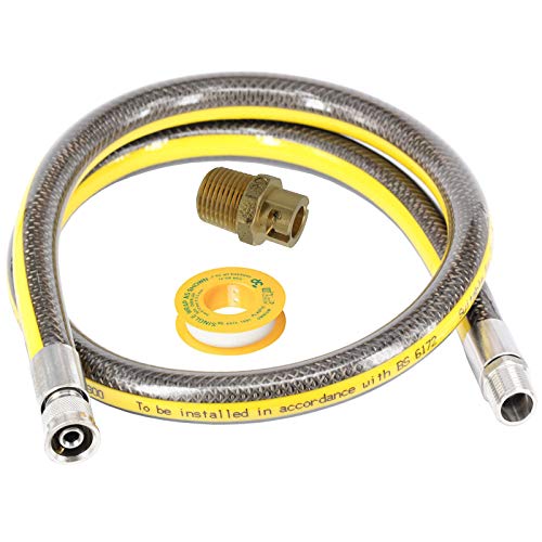 Manguera de suministro de gas spares2go universal para cocina de horno, cinta...