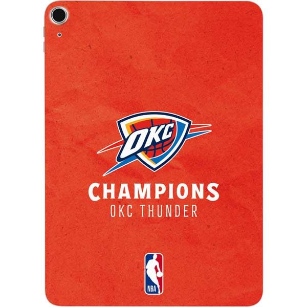 Skinit Decal Tablet Skin Compatible with iPad Air 10.9in (4th Gen, 2020) - Officially Licensed 2025 NBA Champions Oklahoma City Thunder Design
