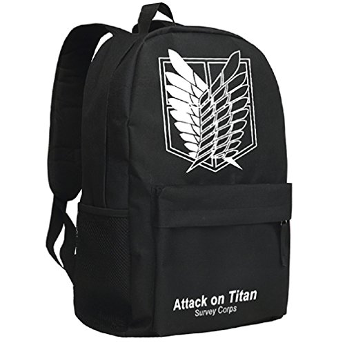 YOYOSHome Mochila escolar con diseño de Anime Attack Titan Cosplay