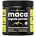Organic Maca Powder - Peruvian Grown Maca Blend with Yellow, Black & Red Roots - Gelatinized for Superior Bioavailability - Natural, Vegan Non-GMO 8oz. Bag