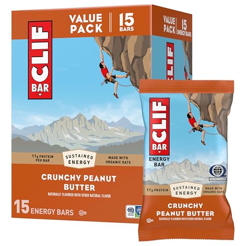 CLIF BAR - Energy Protein Bars - Crunchy Peanut...