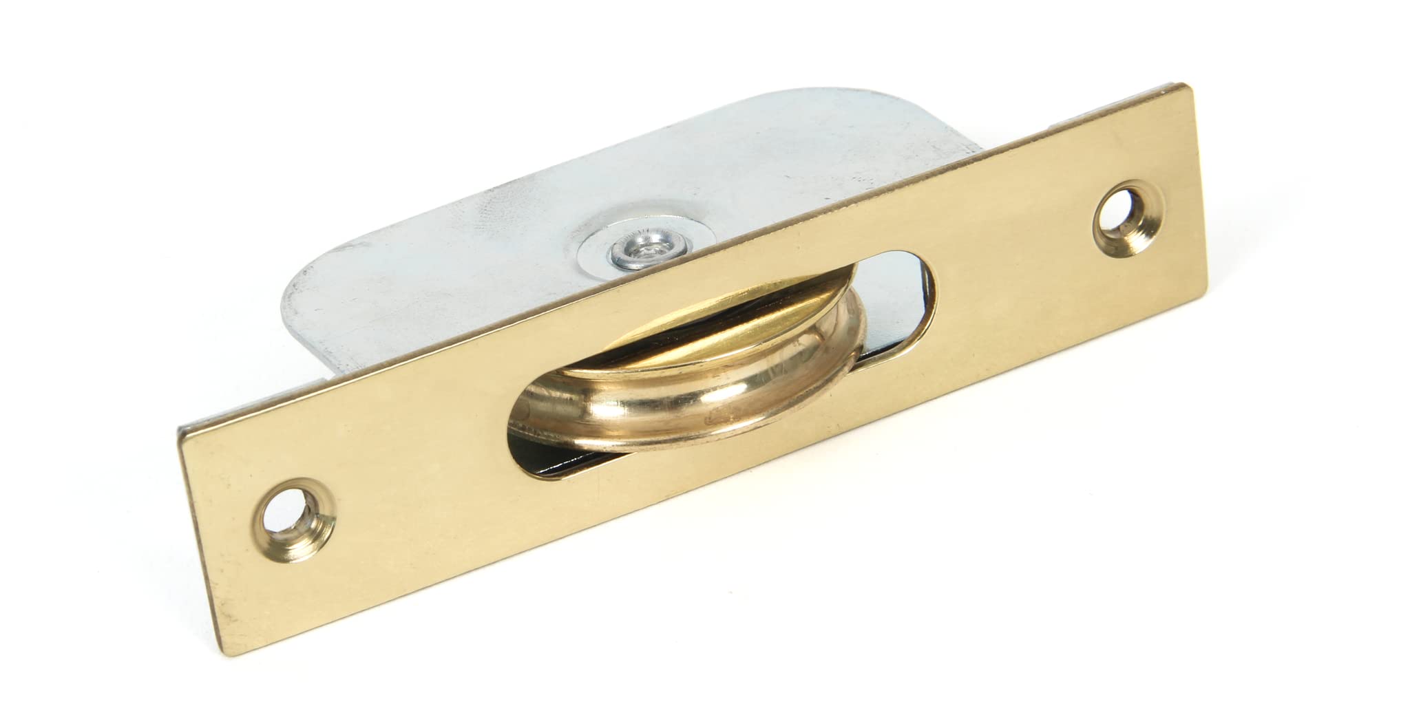From The Anvil Lacquered Brass Square Ended Sash Pulley 75Kg from B&Q
