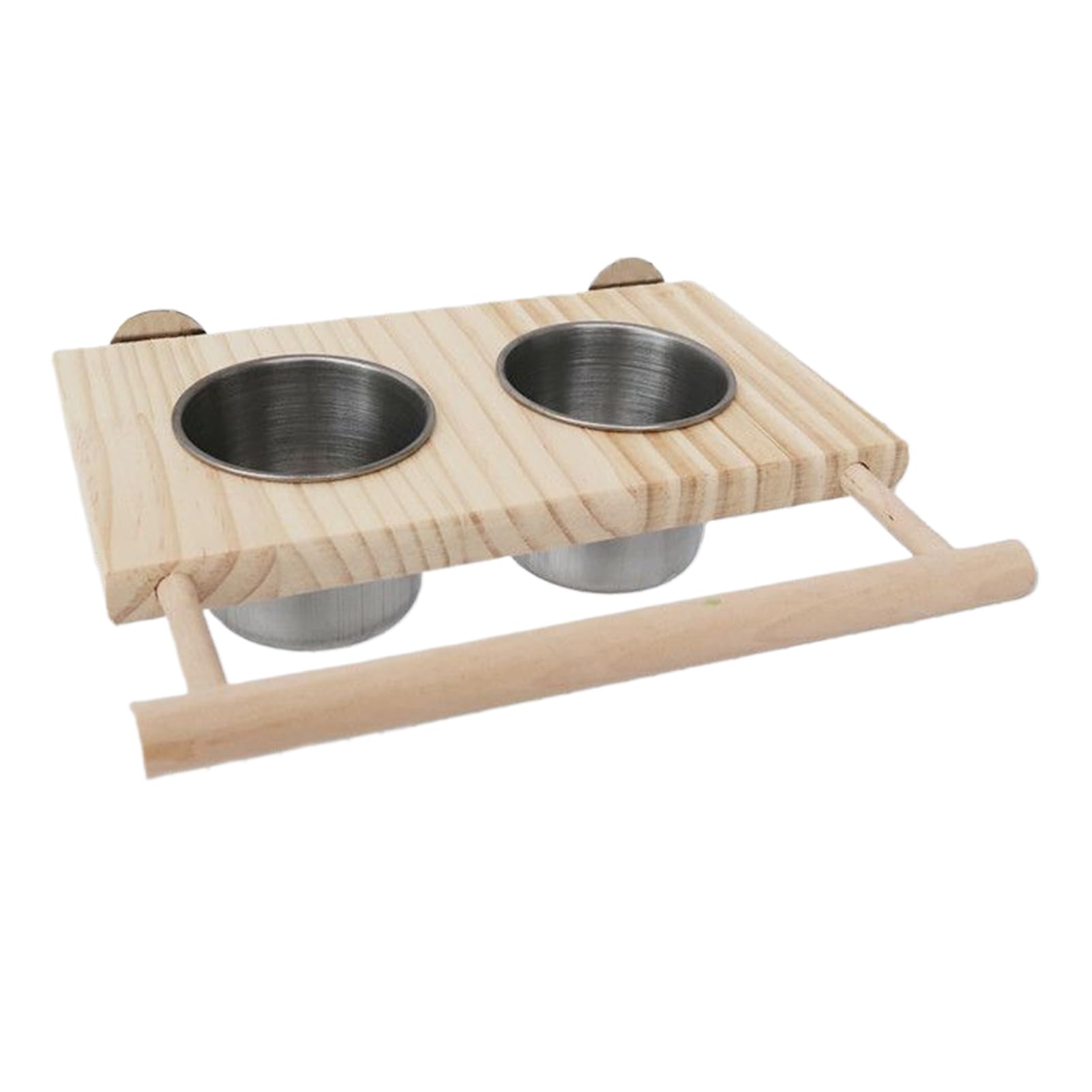 Perchoir pour perroquet avec support mangeoire oiseau anti-intempéries pour repas interactif