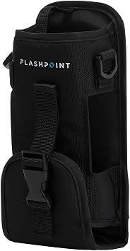 Flashpoint eVOLV S200 Stick Flash Head with Belt case | Includes barndoors, carry bag and crossbody case for TTL, 200ws power and DC operation