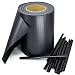 Produktbild Stel4Style PVC Sichtschutz Streifen Privatsphäre Doppelstabmatten Zaun Folie inkl. 30 Befestigungsclips, Farbe:Anthrazit, Länge:35m