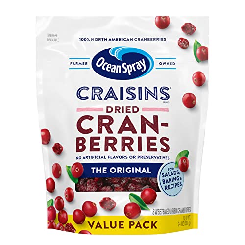 Image of Ocean Spray Craisins Dried Cranberries, Original, 24 Ounce