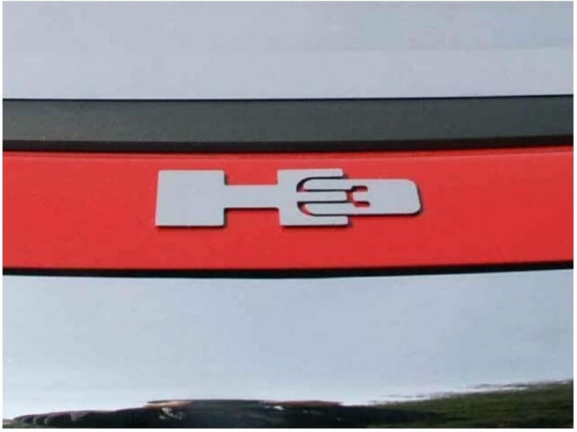 QAA is Compatible with 2006-2009 Hummer H3 2 Piece Stainless Letter Graphics, H3 Emblem HV46308