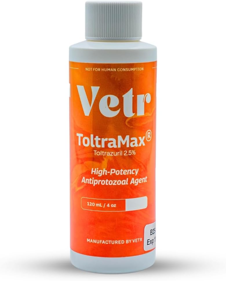 Toltrazuril 2.5% for Horses, Dogs, Cats, 120mL/4 Ounce, for Non-Food Chain Animals, Peanut Butter